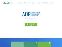 Tablet Screenshot of aor-its.com